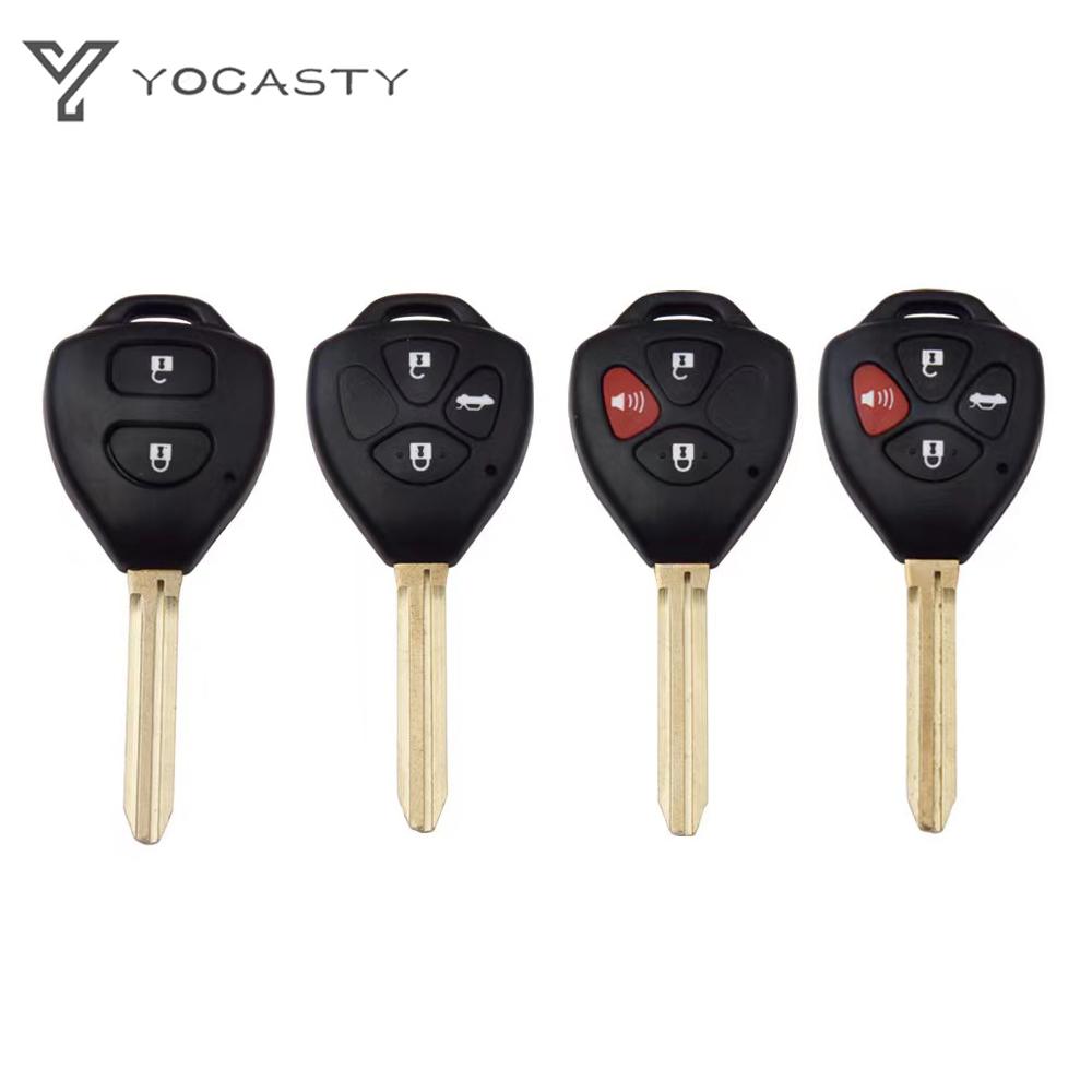 

YOCASTY 2/2+1/3/4 кнопки Пульт Ключ от машины Корпус Чехол Для Toyota Camry Avalon Corolla Venza 2007-2012 Лезвие ключа TOY43 Корпус брелока 2B with TOY43