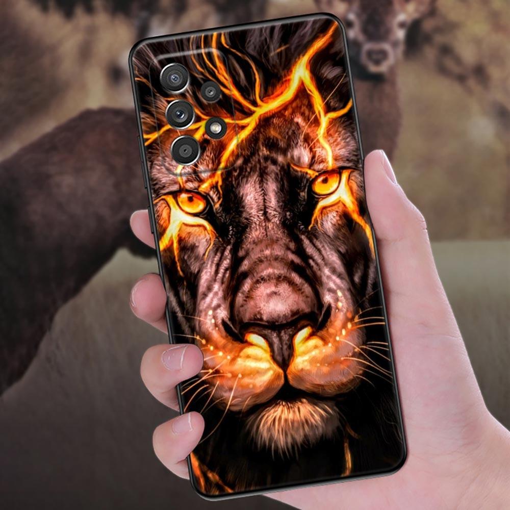 The Wolf Lion Cat Phone Case For Samsung Galaxy A57 A56 A37 A55 A36 5G A26 A54 A52 A35 A34 A25 A17 A16 A15 A07 A06 Soft Cover