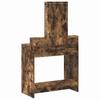 Makeup Table with Storage Brown 79 x 41 x 140 cm Engineered Wood