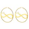 Custom Name Earrings Stainless Steel Personalized Hoop Earrings Fashionable and Exquisite Daily Party Wear Women's Jewelry