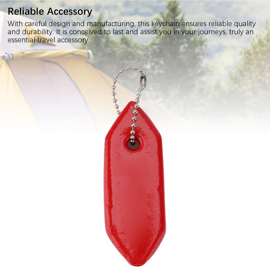 Floating Keychain NBR Strong Buoyancy Red Float Key Rings Pendant for Boating Surfing Outdoor Sports