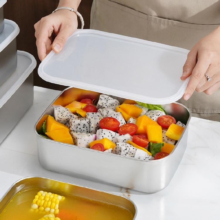 Praktische Kühlschrank-Lebensmittelaufbewahrungsbehälter Große Kapazität Beheizte Lunchbox für einfachen Transport und Frische Mahlzeiten auf Reisen