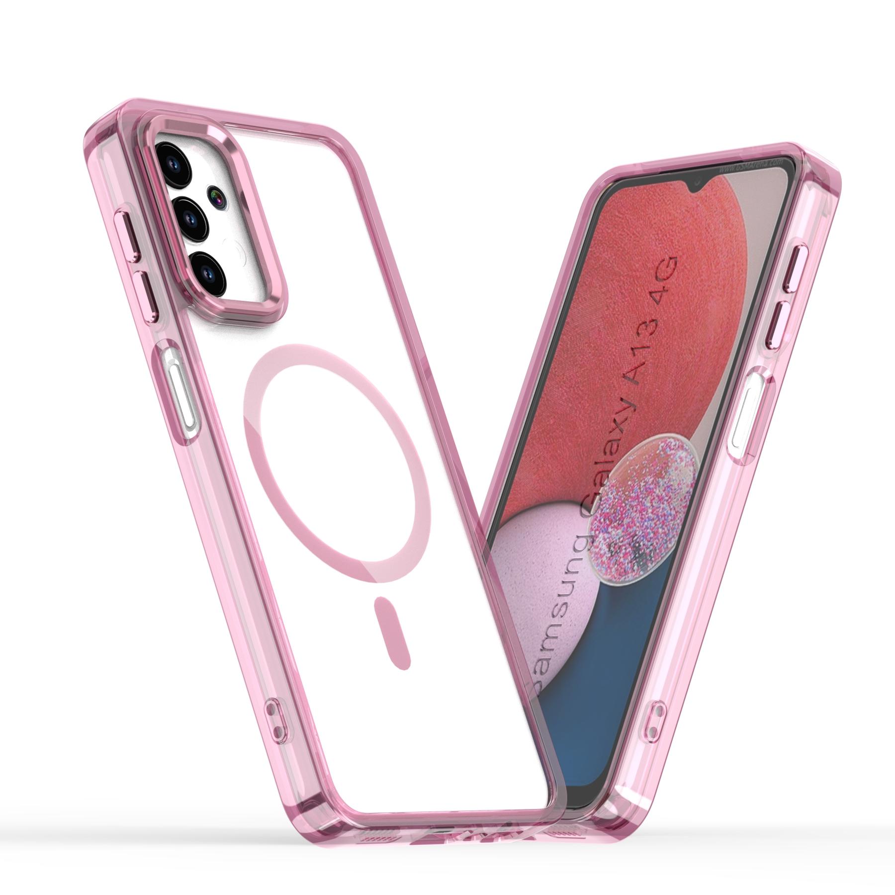 

for Galaxy A13 4G/5G Clear Magnetic Phone Case,Compatible MagSafe Shockproof Slim Protection Cover For Samsung Galaxy A04 A04S PC TPU&just case&Galaxy A04