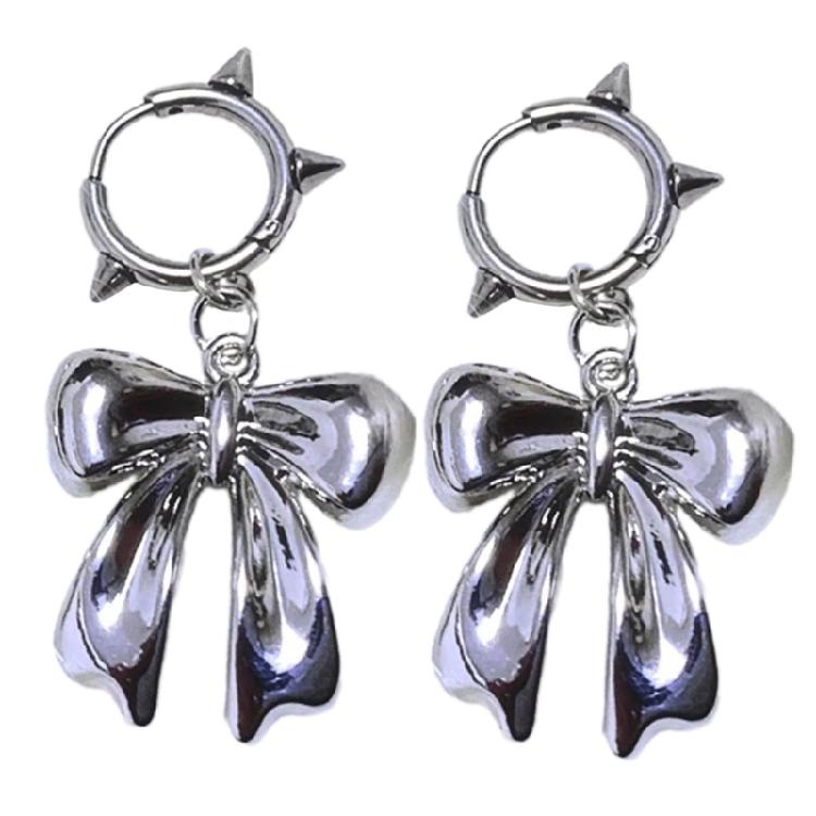 Fashion Bowknot/Thread Star Pendant Earrings Simple Drop Earrings Jewelry