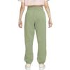 Nike Phoenix Fleece Solid Color Lace Up Elastic Cuff Loose Fit Fleece Lined Knitted Sweatpants Women's Oil Green DQ5888-386