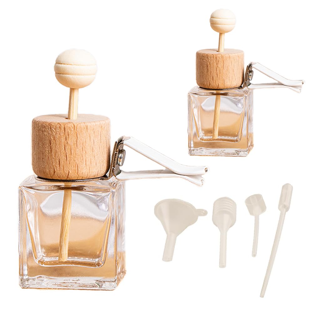 YFFSFDC Bottle Aroma Hanging Aroma Bottle with Lid Refill Decoration Car Entrance Home Car 2pcs