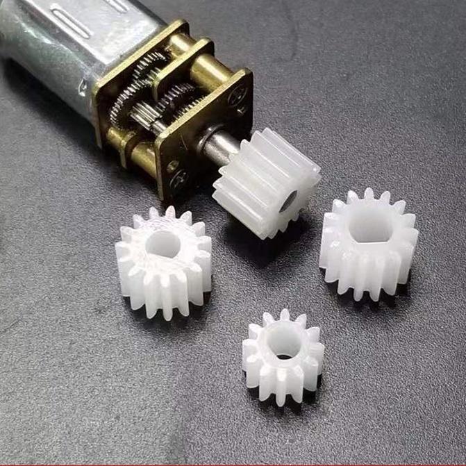 10pcs/lot 0.5 Module 12T 15T Gear D-shaft Hole 3mm 4mm Semi-circular Hole for N20 Reduction Motor gear 12teeth hole 3mm