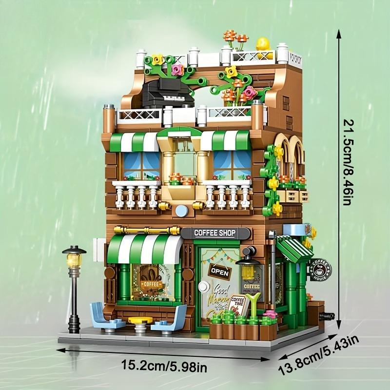 City Shop Street View Building Blocks Kit Brick Mini Blocks Construction Toys Architecture House Store Model Idea Gifts