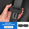 SEAMETAL 2pcs Car Seat Belt Cover Protector Universal Seat Belts Padding Anti Scratch Silicone Protective Sleeve Accessories