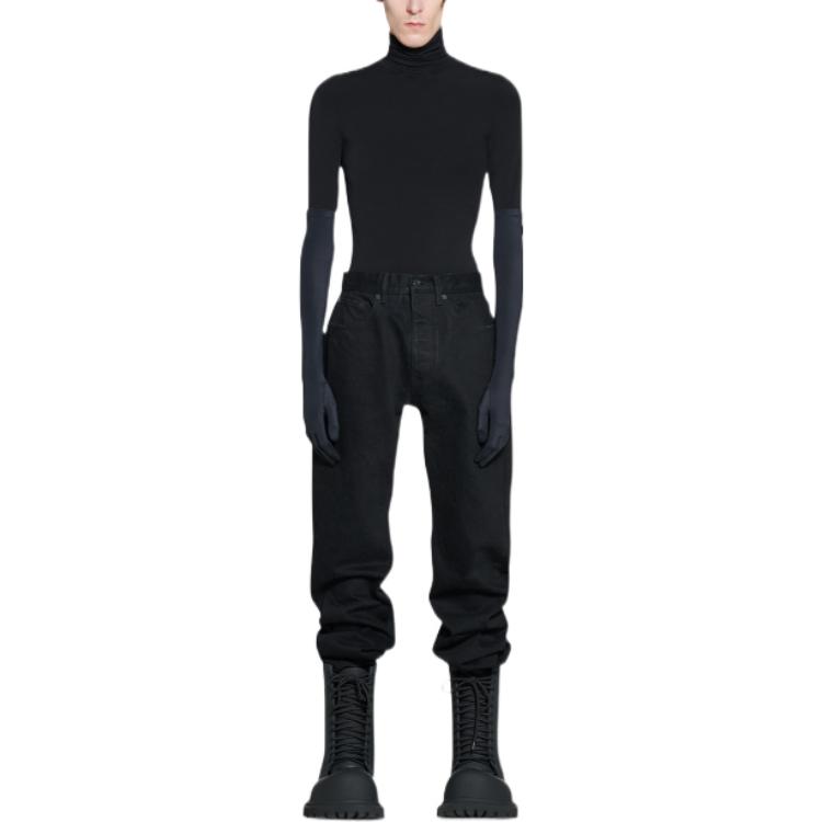 Balenciaga Jeans Loose Fit Men's Black 724715TNW401105