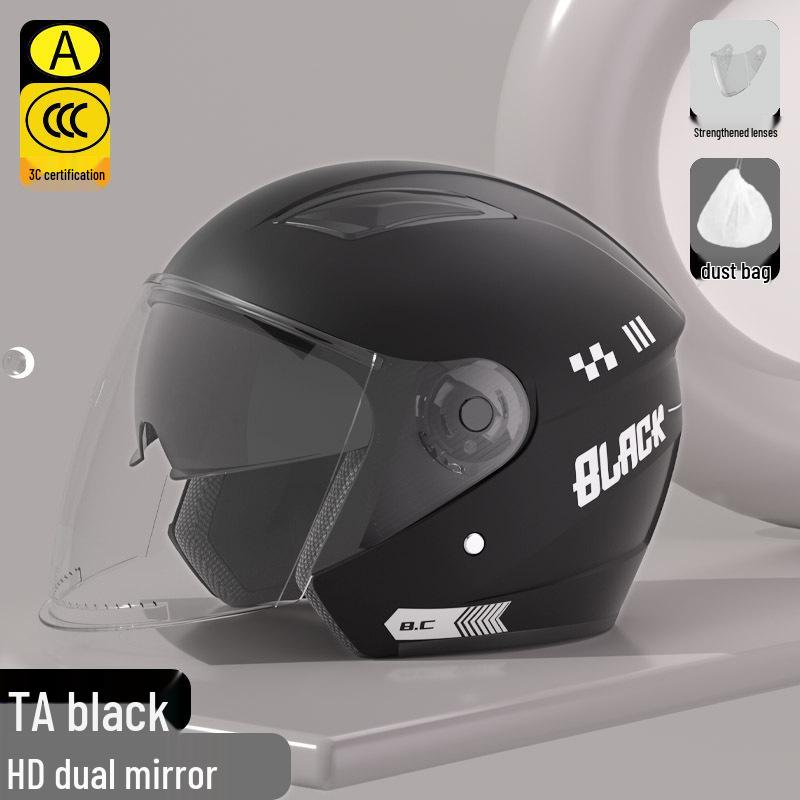 

Unisex 3C-Certified Warm Windproof Electric Vehicle Helmet for Autumn/Winter, Fits Scooters & Motorcycles, Anti-fall Safety Design