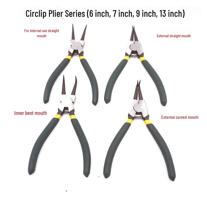 Yicheng 7-inch Straight External Snap Ring Pliers