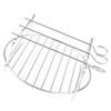 Baking Tray Skewers Air Fryer Stainless Steel Holder Bbq Rack Double-Deck