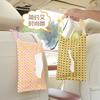 Cute Cream Style Diy Fabric Hanging Car Tissue Box Home Use