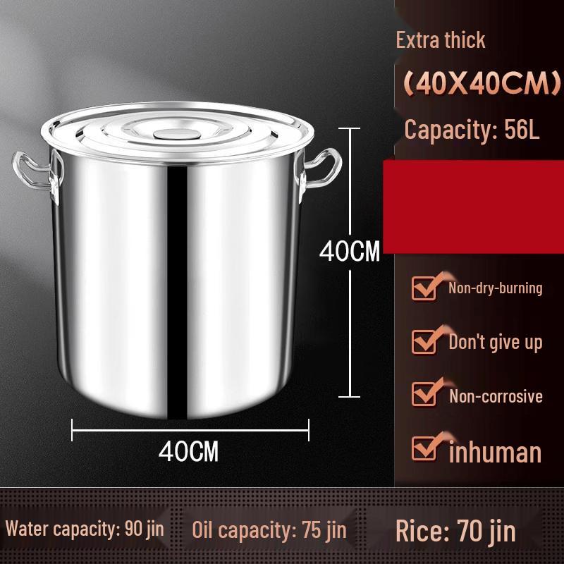 JPHZNB Ultra-Thick Stainless Steel Soup Pot