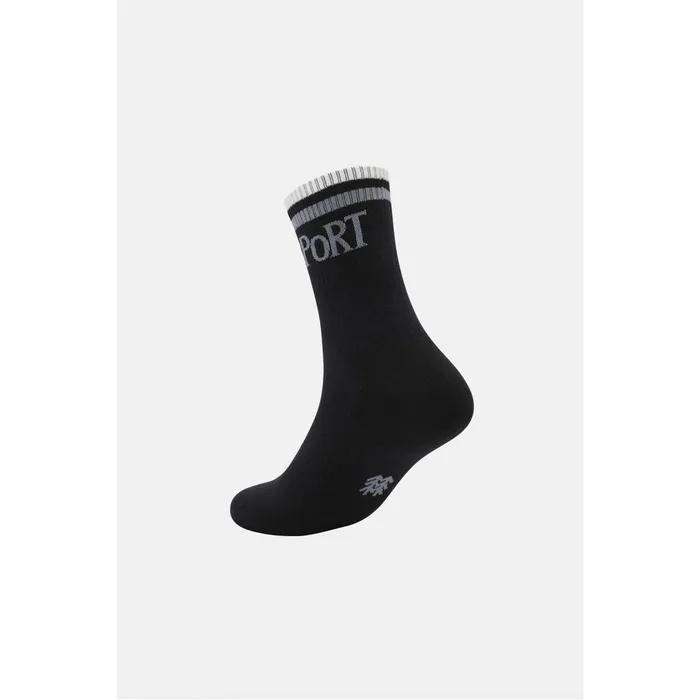 Unisex Retro Crew Socks QELAX26401BLK