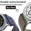 Nylon Braided Loop Band For Samsung Galaxy Watch 8 Classic 46mm Sports Bracelet Wristband For Samsung Galaxy Watch 8 40mm 44mm