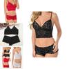 Women Sexy Lingerie Corset Lace Push Up Vest Top Bra And Pant Set Underwear Charm For Elegant Nights