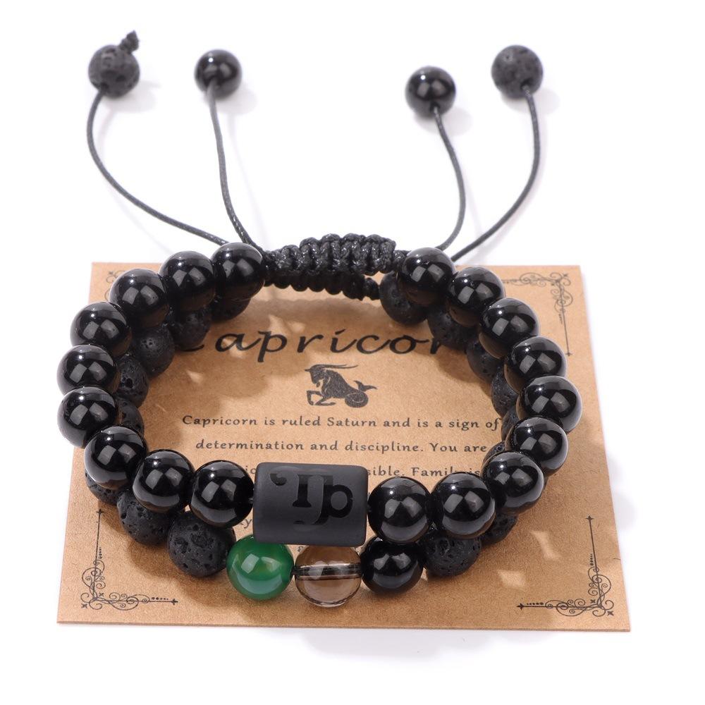 JYL TS Bracelet Men's Zodiac  Set Aligns Cosmic Energies For Favorable Outcomes
