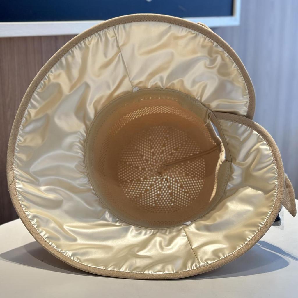 Summer New Hat Women's Sunshade Hollow Beach Bucket Hat Outdoor Travel Bow Sun Hat