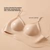 Breathable Seamless Beautiful Back Bra, Fixed Cup Push Up Anti-Sagging Side Support Wireless Back Closure Comfortable Lingerie