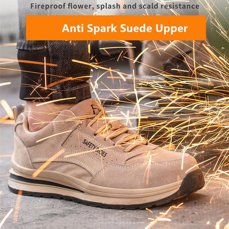 Safety Autumn Shoes Breathable Work Shoes Anti Stab Work Sneakers With Steel Toe Indestructible Shoes Anti Smashing Safety Shoes