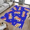 1PC Firetruck Traffic_cones Non-Slip Floor Carpet Compatible for Office&Living Room&Bedroom&Dining Room - Flat-Weave Machine-O398