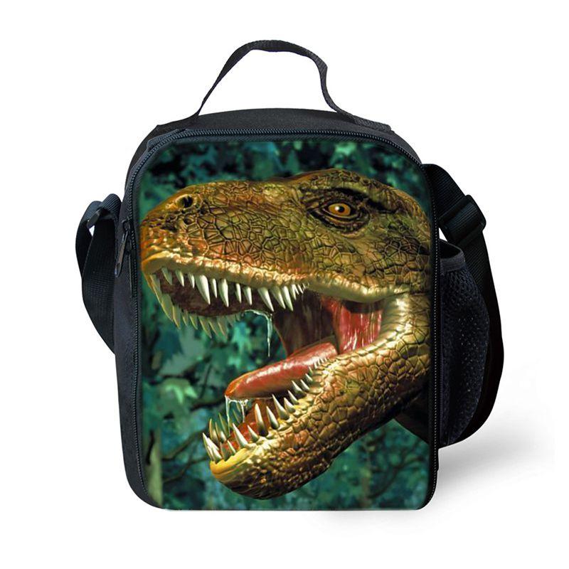 Jurassic World Dinosaur Lunch Bag Insulated Thermal Cooler For Students And Picnics