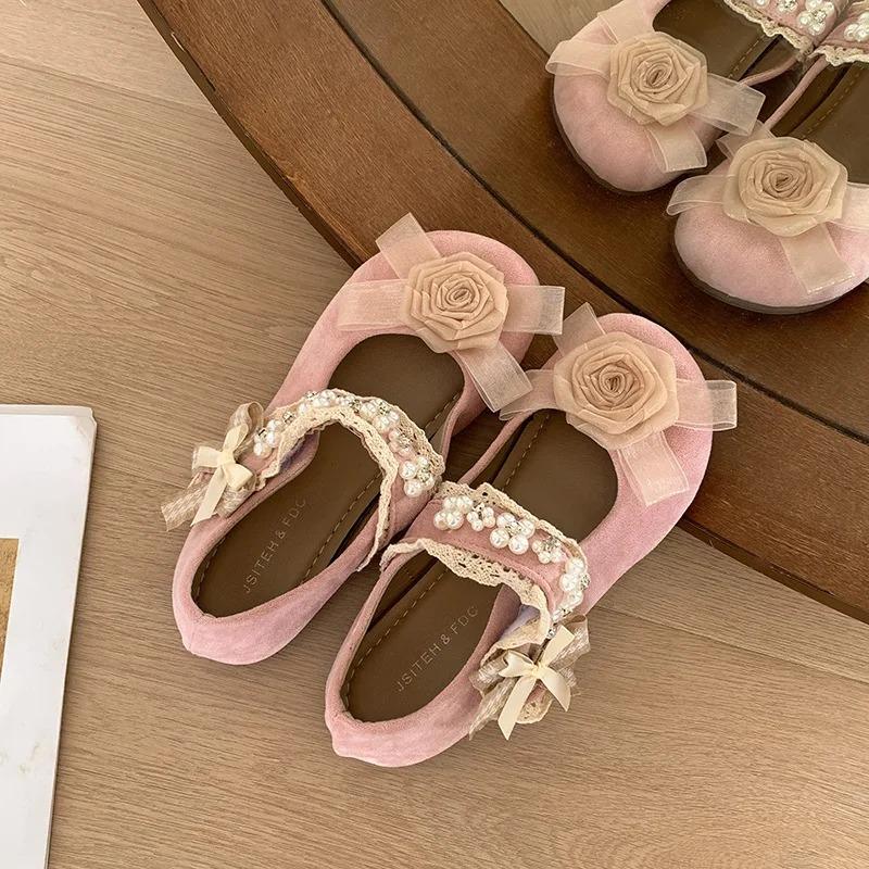 Fashion Women's Designer Shoes Ladies Female Footwear Ballerinas Woman 2025 New Dress Ballet Flats Spring Mary Janes Zapatos De Mujer