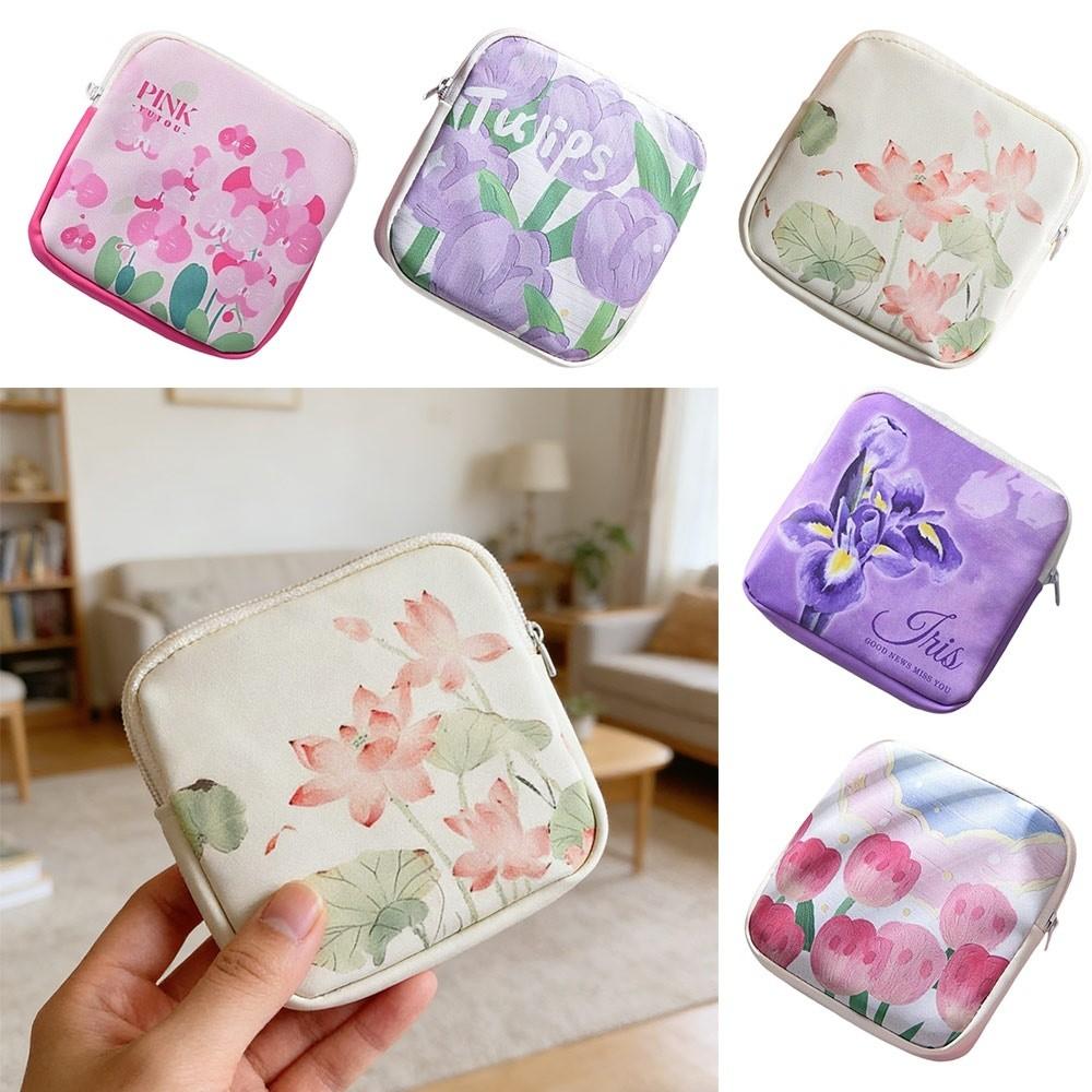 Portable Sanitary Pads Bag Waterproof Large Capacity Coin Purse Earphones Data Cable Storage Multi Function Period Bag