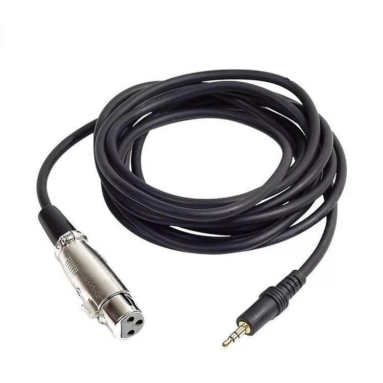 

E300 Large Diaphragm Handheld Condenser Microphone with XLR to 3.5mm Audio Cable 3m Microphone Cable чорний