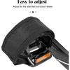 Medsuo 1 Pair Bike Pedal Strap Toe Clips Straps Tape Adjustable Anti-Slip Double Adhesive Bicycle Feet Straps - Black