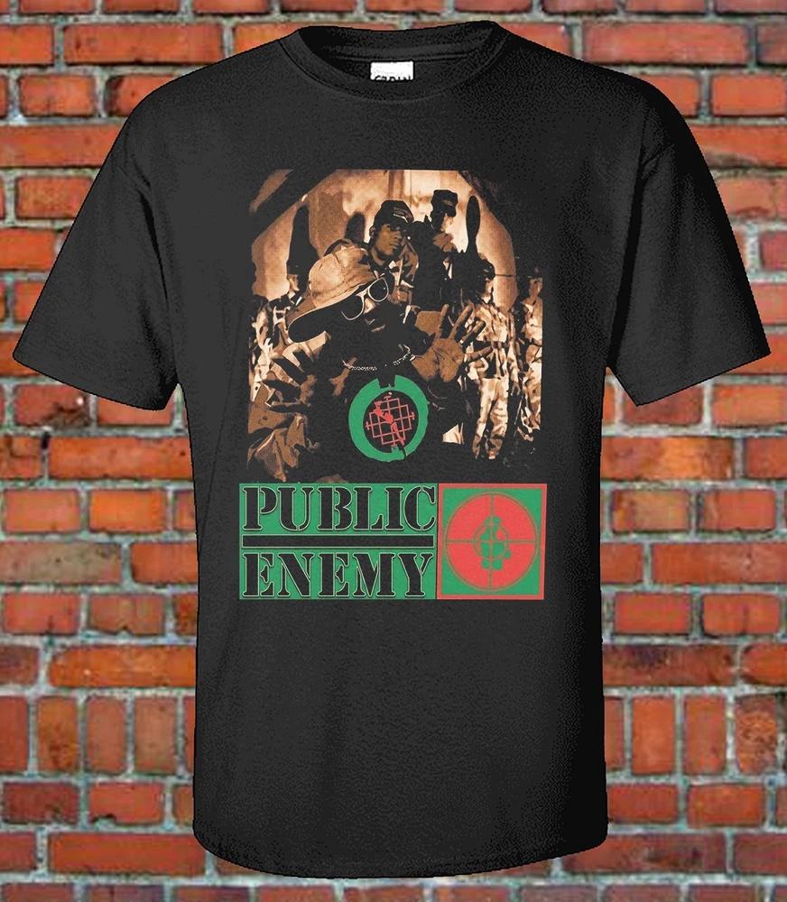 Vintage Recreated Public Enemy Style Bootleg Tee Graphic TShirt M