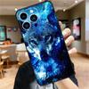 Animal Wolf Galaxy Soft Case For iPhone 16 15 Pro Max 14 Plus 13 12 Mini 11 XS Max X XR 7 8 Back Cover