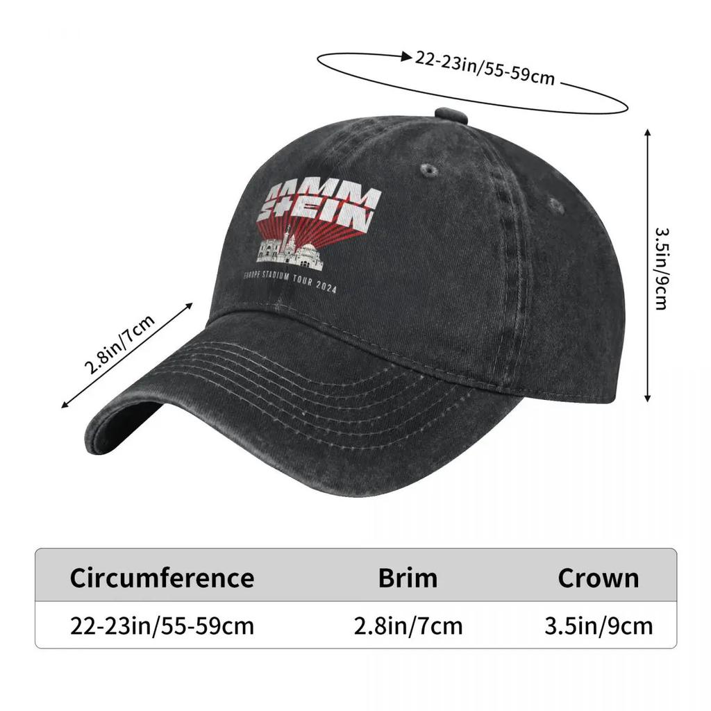 Ramms Ein Stadium Tour Moda Czapka z daszkiem Unisex Damska s Dla Kobiet