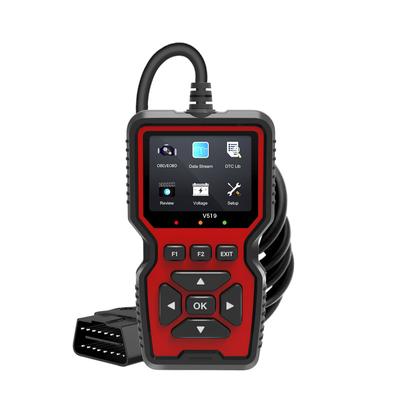 1 PC V519 Instrumento de diagnóstico de falhas automotivas Leitura de falhas do motor Consulta de código de falha Função de reprodução Ferramentas de teste