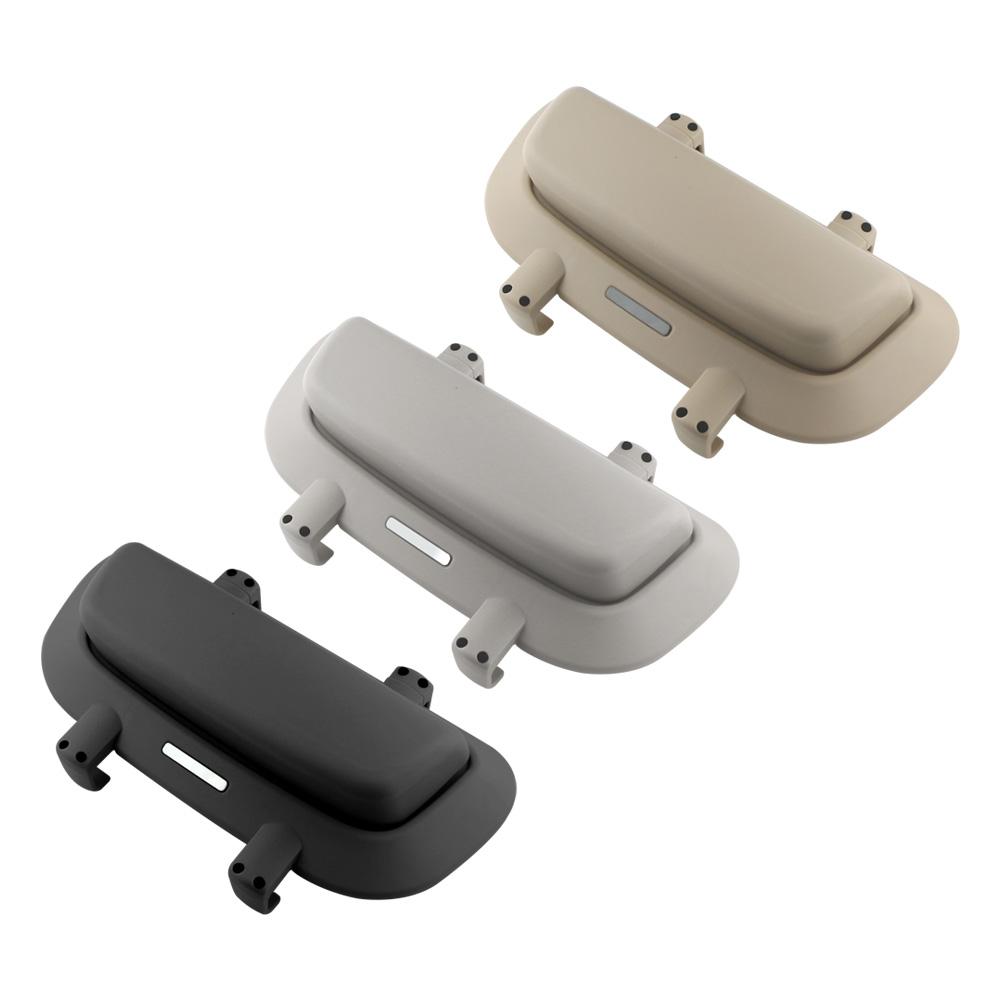 Car Glasses Box Portable Press Switch Sunglasses Holder Support Driver Goggle Case Car Sun Visor Eyeglasses Storage Box