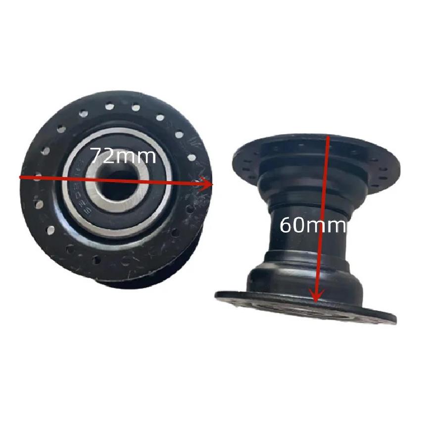 Rear Hub for Tricycle, 36 Holes Bearing Hub, 15mm Holes, Tricycle Accessories чёрный