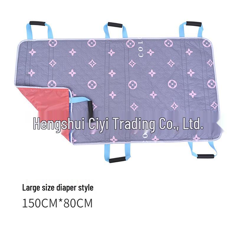 Elderly Transfer & Repositioning Pad - Breathable Pure Cotton Shift Pad for Bedridden Aid