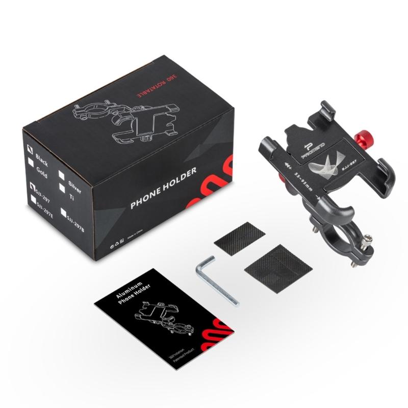 Verstellbare Fahrrad-Handyhalterung Ständer Rutschfest Universal Fahrrad Motorräder Lenker Handyhalterung Clip Einfach zu installieren