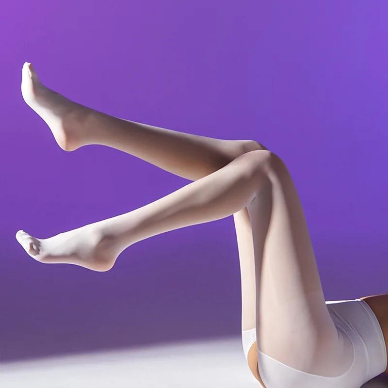 Women'S Pantyhose High Waisted Spring Anti-Hook Silk Stockings Elastic Hip Lift Control Abdomen Non-Slip 8D Oil Shiny Sockings