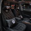 Fashion Crown Universal Car Seat Cover For Man Women Top Quality Rivet Leather Auto Seat Cushion Pad Protector Auto Accessories
