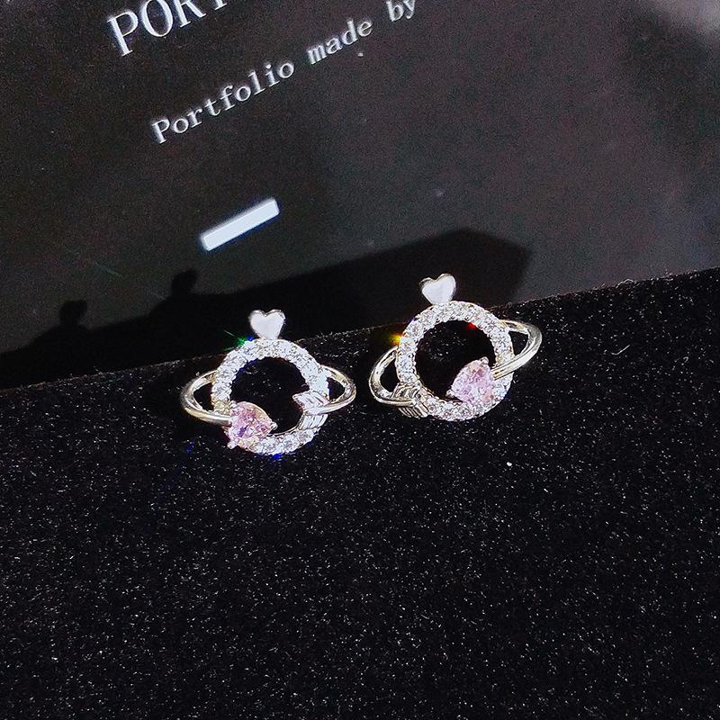 

Высококачественные серьги ECG Новые модные микро-инкрустированные серьги Love для женщин