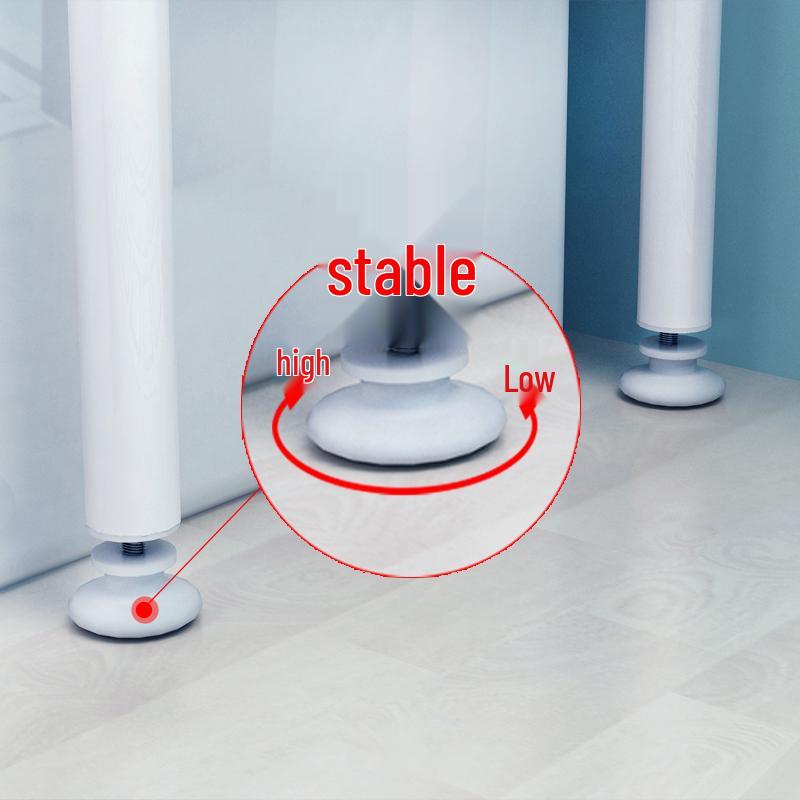 Floor-Standing Bathroom Storage Rack: No-Drill Washbasin, Toilet & Washing Machine Organizer.