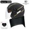 BYB A-Class 3C Certified Universal Helmet with Anti-Fog Dual Lens for Motorcycle/Electric Vehicle (Four Seasons).