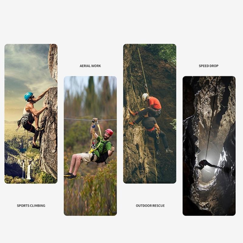 Double Bearing Pulley System Climbing Pulley for Childrens Ziplines Climbing Activity Ensuring Smooth Operations