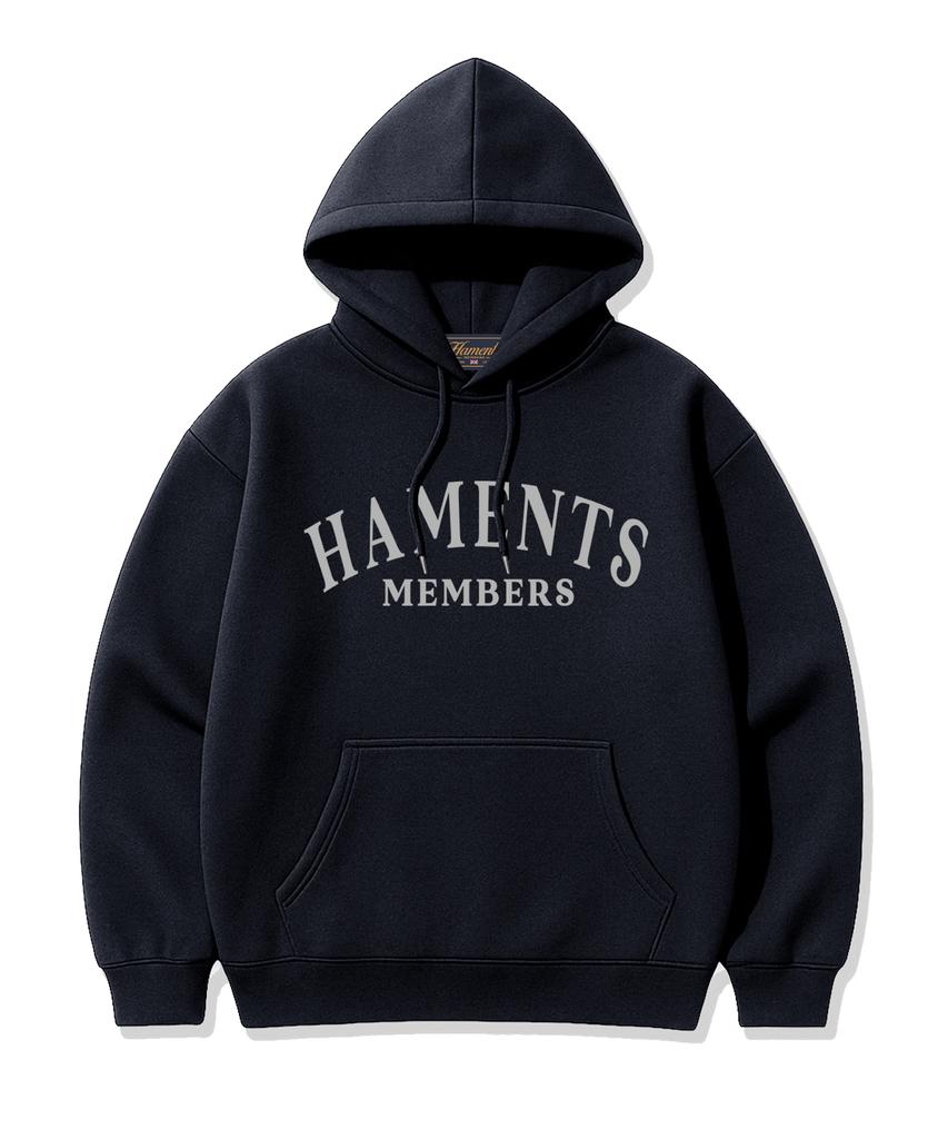 Haments Out Arch Logo Hoodie Navy