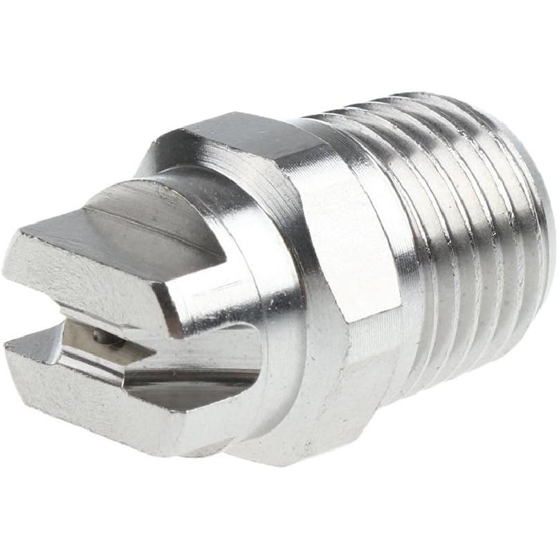 Baosity 5 Pieces 1/4 Inch High Pressure Washer Spray Fan Nozzle Tip 65 Degree Stainless Easy To Install
