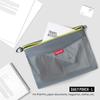 Pack All Mesh Pouch Travel Pouch Set with Zippered File Small Document Travel Office Stationery Storage, Organizer, Organizer, Storage, Supplies,