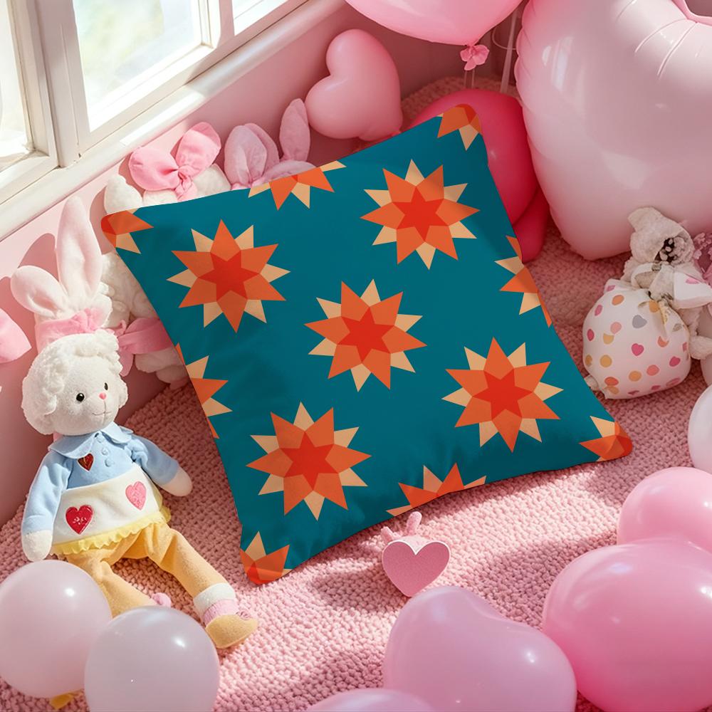 Modern color Mia style geometric pattern Cushion Pattern Printed Pillowcase for Living Room Sofa Cushion Cover & Bedroom Decor